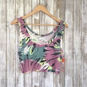 NWT Colsie Tie Dye Crop Sleep Shirt
